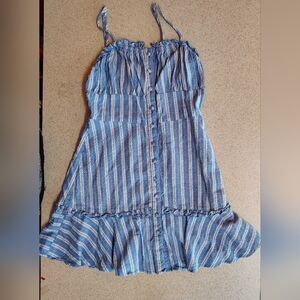 Forever 21 Blue and White Striped Top